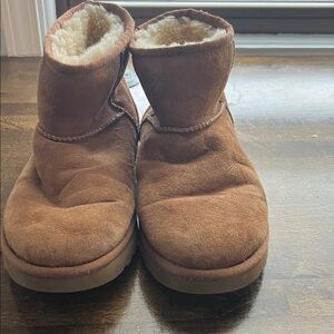 UGG Chestnut Suede Boots with Plush Lining
